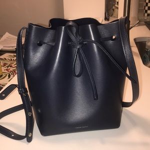 Mansur Gavriel Navy mini bucket